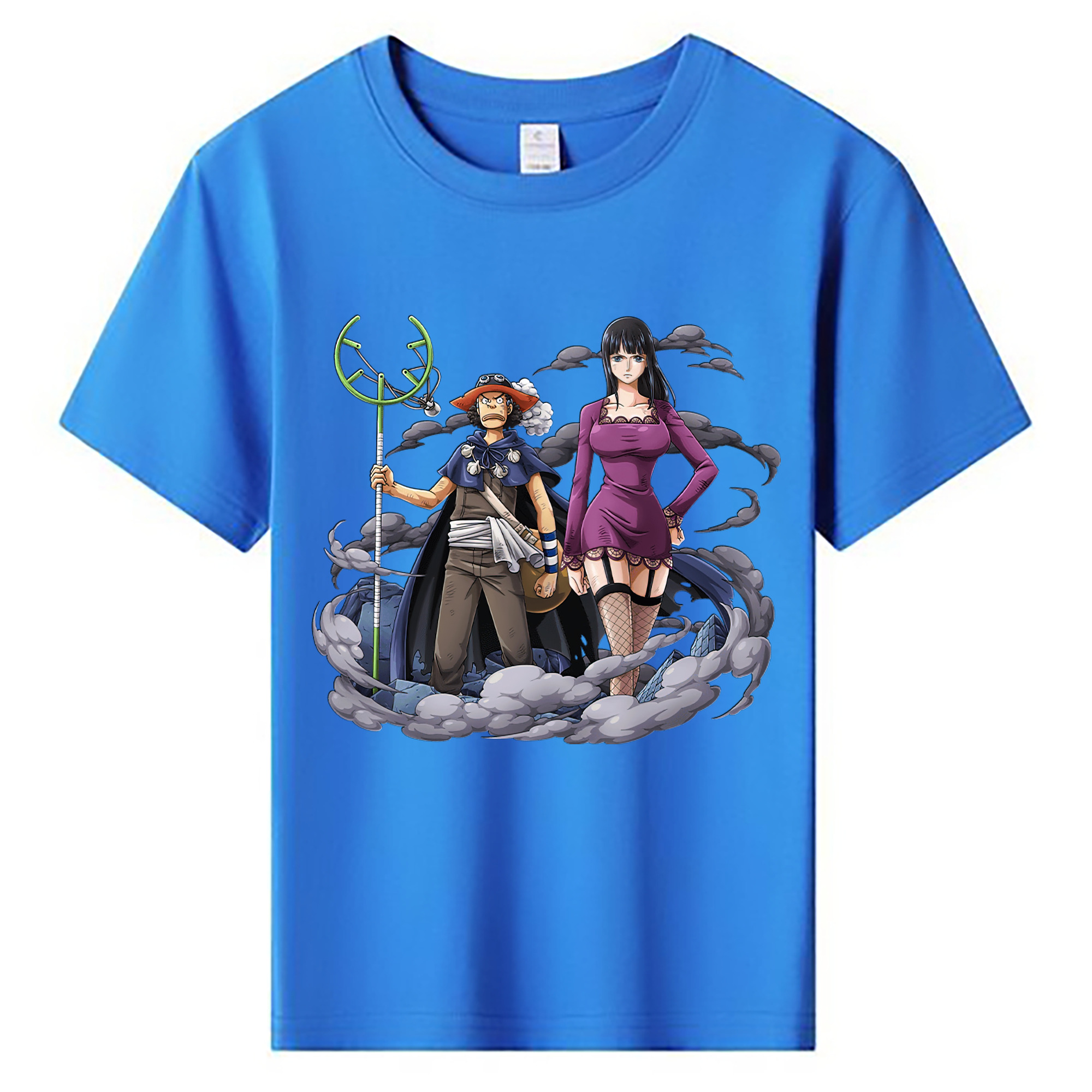 ワンピース ニコ・ロビン ONE PIECE Nico Robin 綿100％キッズTシャツ（フロントプリント）